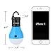 E-TRENDS Compact LED Lantern Tent Camp Light Bulb for Camping Hiking Fishing Emergency Lights, Battery Powered Portable Lamp, 4 Count, Blue, Batteries Not Included