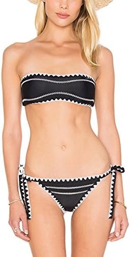 Sheng Teng Swimsuits Plus Size 2pcs Bikini Sets Halter Beachwear Sexy Bikinis For Women (XL, Black)