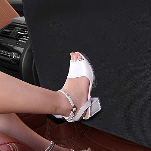 XBRN Car Back Seat Protectors Backseat Car Organizer Kick Mats with 10" Touch Screen Tablet Holder Storage Pockets for Kids Baby Toys Bottle Drinks Travel Accessories 2 Pack Type (A+B)