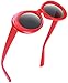 Retro Oval Mod Thick Frame Clout Goggles Kurt Cobain Sunglasses (6-color)