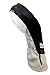 Golf Headcover Black and White Leather Style #X Fairway Head Cover Fits Fairway Wood Clubs