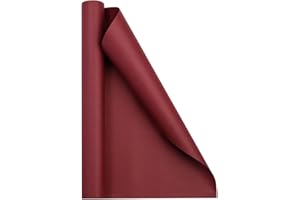 JAM Paper Gift Wrap - Matte Wrapping Paper - 26.3 Sq Ft (17 in x 18 Ft) - Matte Burgundy - Roll Sold Individually