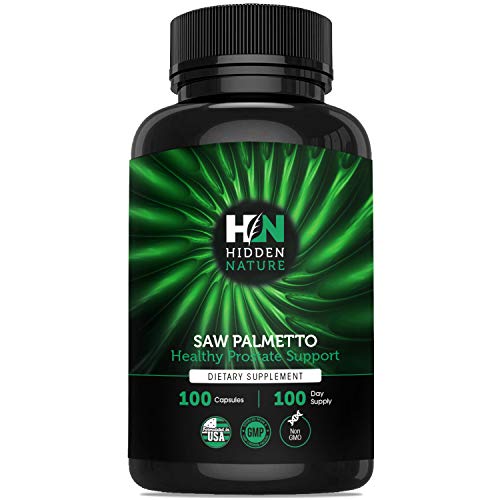 Saw Palmetto Prostate Supplements for Men | Best Prostate Support & Increased Testosterone Levels to Reduce Frequent Urination and Natural DHT Blocker to Prevent Hair Loss | 100 Capsules