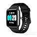 Smart Watch for Android/iOS Phones Compatible iPhone Samsung, Fitness Tracker with Heart Rate Monitor, IP68 Waterproof Smartwatch for Men Women Black