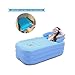 EoSaga Inflatable Bath Tub PVC Portable Tub SPA Environmental Portable Tubs for Adults Portable Soaking Tub Bathtub Bathroom SPA For an Adult With Air Pump Blue