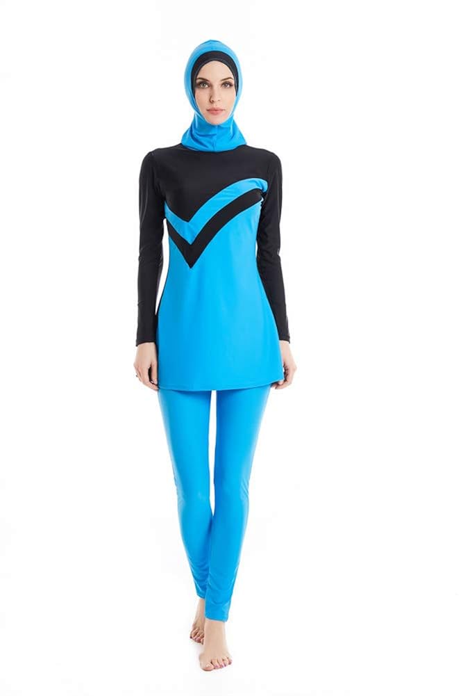 KXCFCYS Modest Muslim Swimwear Islamic Swimsuit Hijab Swimwear Full