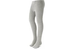 Zubii Basic Girls Tights | Comfy Soft Flat Tights Made from Breathable Cotton | Great for Uniform or Everyday