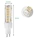 Rayhoo 3pcs Set G9 75-SMD 2835 LED Light Bulb Lamps 7 Watt AC 110V Non-dimmable Equivalent to 60W Halogen Track Bulb Replacement LED Bulbs Ceramic Lamps,500 Lumens, 3000K, Warm White