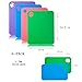 Flexible Cutting Board for Kitchen 14.96X12 Thick 0.7mm Set of 6 Flexible Cutting Board Mats With Food Icons Assorted Colors Plastic-Cutting-Board-for-Kitchen SUPERKIT
