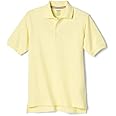French Toast Boys' Short Sleeve Pique Polo Uniform Shirt (Standard & Husky)