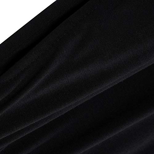 Hunzed Men【Breathable Dance Trousers】Men Casual Solid Loose Sweatpants Trousers Jogger Dancing Pant (2XL, Black)