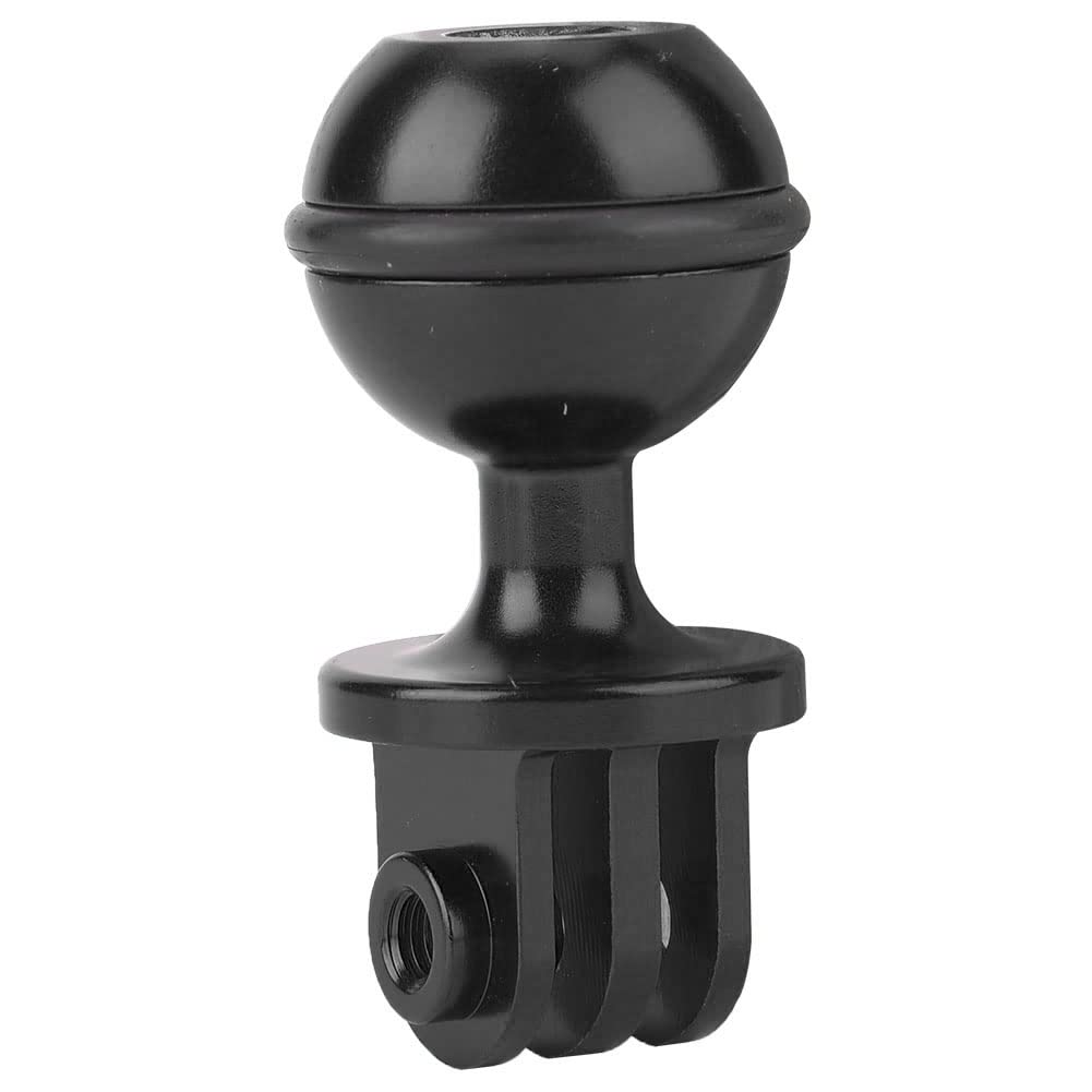 Topiky Metal 360° Rotating Ball Head Holder Mount Photography Lamp Arm Base Adapter for OSMO for for for Xiao Yi Camera (Black)