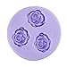 Eworld Mini -Rose Flower Silicone Mold- Fondant Sugar Candy Cake Decorating Mould
