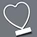 YiiY Pink Heart Shaped Neon Light Desk Table Lamp/LED Figurine Lamps Lights with Timers/Battery Operated Neon Sign for Nursery,Table Decorations,Kids' Room,Living Room,Bedroom (Pink-Heart)