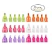 Teenitor 30 Pieces 6 Color Reusable Toenail Nail Art Soak Off Cap Clip UV Gel Polish Remover Tool