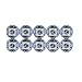 ALITOVE 100pcs WS2812B Addressable LED Pixel Light 5050 RGB SMD on Heat Sink PCB Board 1-led LED Module Pixels Light 5V DC Compatible with Arduino, Raspberry Pi