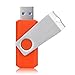 KOOTION 10PCS 16GB USB3.0 Flash Drive 10 Pack Flash Drive Memory Stick Thumb Drives Pen Drive, Orange