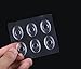 6Sheets(36PCS) Clear Gel Oval Foot Corn Rings Gel Cushions Pads Caps Remover Shoes Stick Foot Protector Self Adhesive Back Heel Sticker