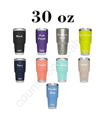 20 oz Seafoam Yeti with Magslider Lid Personalized Yeti Tumbler