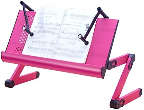Color Pink アルミ合金ポータブル折りたたみベースのノートパソコン高めるブラケット折りたたみパソコンデスクゴールデンベッド広々とデスクトップで ビューティー Bn2 56 28 5cm Size 車 バイク 楽器 音響機器