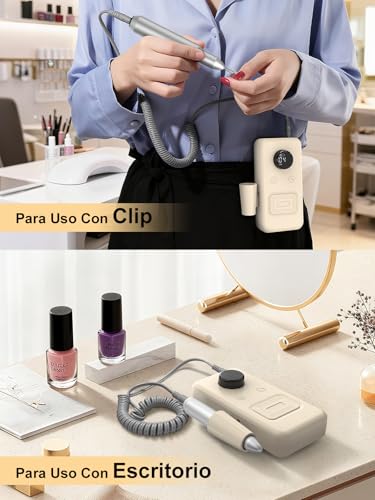 COPPA Professional Nail Lathe, NDK106 Electric Nail File with 12 Bits 31 Bands, 45000 RPM Adjustable Speed Nail Drill Kit for Polishing and Removal of Acrylic Nails, Salon & Home