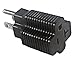 15 Amp Male To 20 Amp Female Plug Outlet 3 Prong Household T-Blade Adapter ETL-Listed