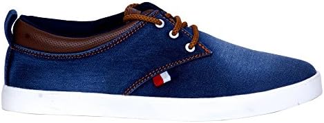 Sportstar Mens Derby Sneakers Denim/Jeans Shoes, 6340-S