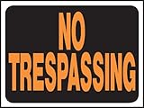 Hy-Ko Products 3014 No Trespassing Plastic Sign