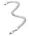 LOYALLOOK Stainless Steel Mesh Chain Bracelets for Women Silver Tone 7