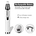 Ear and Nose Hair Trimmer for Men,Professional USB Rechargeable Nostril Nasal Hair Vacuum Cleaning System,4 in 1 Lightweight Waterproof Hair and Beard Clippers for Women (White) 
