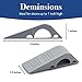 Door Stopper, Strong and Flexible Premium Grey Rubber Door Stop Wedge Non-Toxic Odorless Doorstops (5 Pack)
