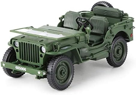 MXECO Alloy Diecast 1:18 For Jeep Military Tactics Truck Car Model Opening Hood Panels To Reveal The Engine For Children Gift Toys