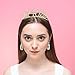 DcZeRong Queen 40 Birthday Tiara Women 40th Birthday Crown Gold Rhinestone Crystal Diamond Crown