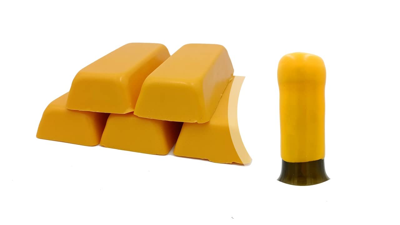 Generico 500 g Yellow Shellac or Soft Sealing Wax for Sealing Bottles of Wine, Beer, Grappa, Liquor (Yellow-03)