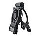 Usb fan Desk fan Portable fan with 2200mAh Power Bank and Flash light for Traveling Fishing Camping Hiking Backpacking Picnic Boating (Black)