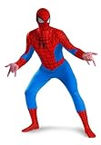 Disguise Men's Marvel Spider-Man Deluxe Costume, Blue/Red, XX-Large