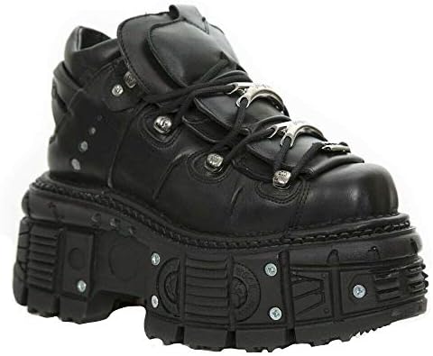 Amazon.com | New Rock Tower Ankle Boots M-106-VS1 Men's Metallic