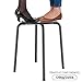 Yaheetech 17.3in Height Portable Plastic Stools Backless Round Top Kitchen Home, Garden & Living Pack of 5 Black