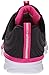 Skechers Kids Swirly Girl-81702L Gore and Strap Sneaker (Little Kid/Big Kid),Black/Neon Pink,