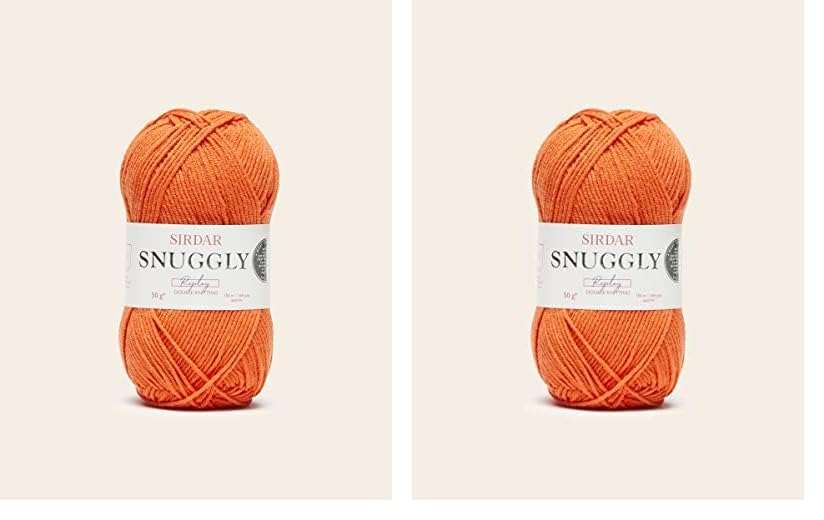 Sirdar Snuggly Replay, DK Double Knitting, Carrot Crush (126), 50g (F029-0126) (Pack of 2)