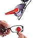 SKEMIX 5 Pieces Mini Sun Glasses Eyeglass Microfiber Spectacles Cleaner Soft Brush Cleaning Tool Mini Microfiber Glasses Eyeglasses Cleaner Cleaning Clip (Random Color)