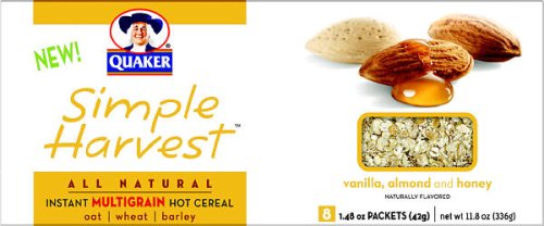 (336g) quaker simple harvest instant multigrain Hot cereal 11.8oz (030000050590)