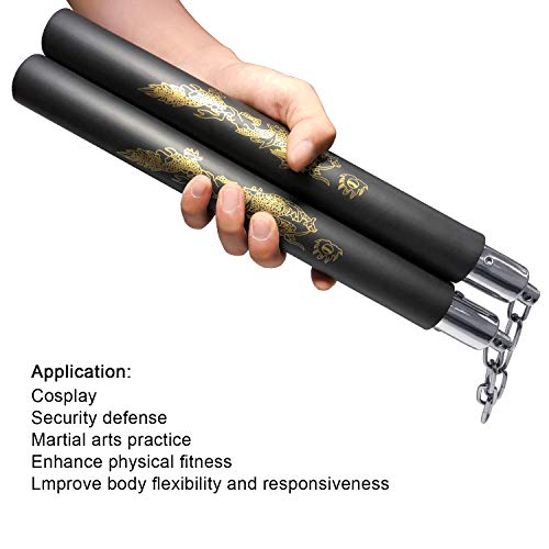 Ausemku Nunchucks Safe Foam Rubber Training Nunchucks/Nunchakus with