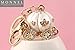 Z610 Cute Big White Princess Pumpkin Carriage Crystal Charm Keychain Key Ring