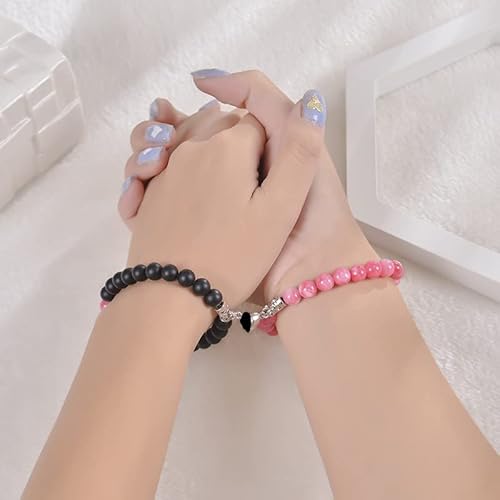 Leatic Magnetic Couple Bracelets Relationship Distance Bracelet