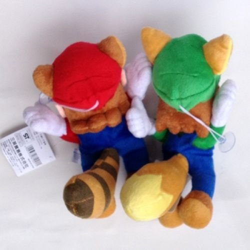Super Mario Plush Inch 20cm Kitsune Fox Luigi Raccoon Mario