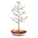 INVIKTUS Silver Birds Tree Jewelry Stand Display Earring Necklace Holder Organizer Rack Tower