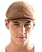 ililily New Men¡¯s Flat Cap Vintage Cabbie Hat Gatsby Ivy Caps Irish Hunting Hats Newsboy with Stretch fit - 001-1, Light Brown