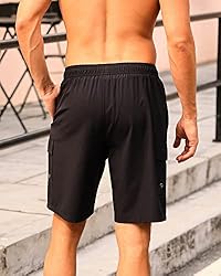 SILKWORLD Men's Swim Trunks with Compression Liner
