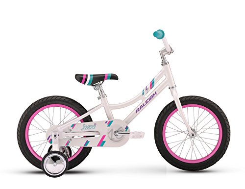 Raleigh bikes girls jazzi 16 bike, one size, white
